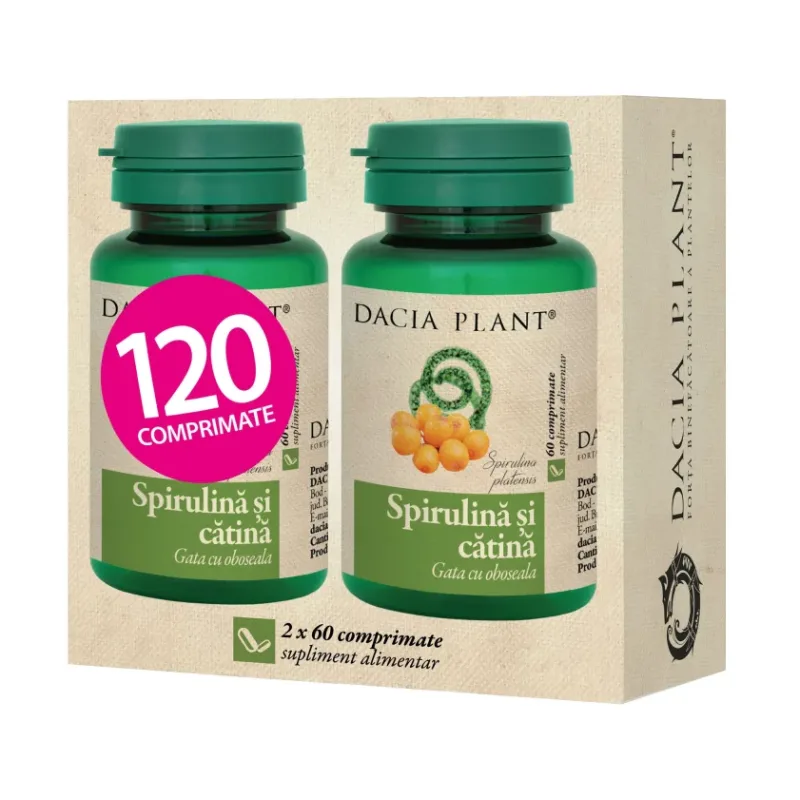 Spirulina si Catina comprimate - Dacia Plant