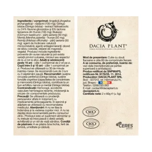 Ginkgo Biloba ( 2x60cpr ) - Dacia Plant