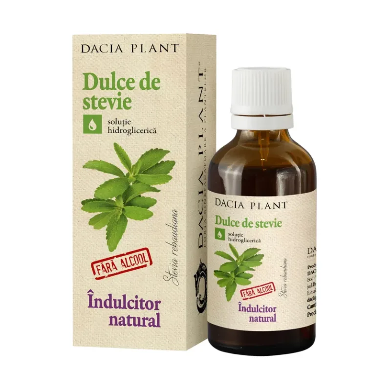 Dulce de Stevie tinctura fara alcool - Dacia Plant