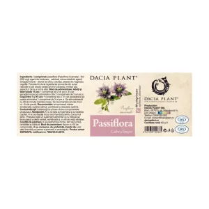 Passiflora comprimate - Dacia Plant
