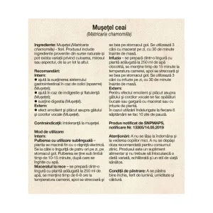 Musetel ceai - Dacia Plant