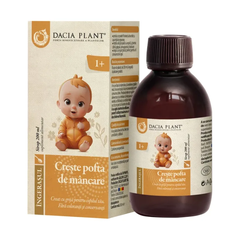 Creste pofta de mancare ingeras sirop - Ingerasul