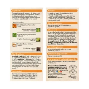 Creste pofta de mancare ingeras sirop - Ingerasul