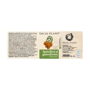 Spirulina si Ganoderma comprimate - Dacia Plant