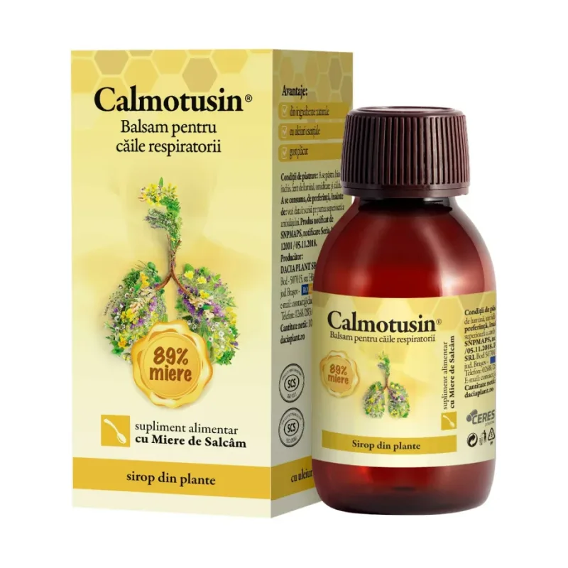 cu miere, sirop - Calmotusin