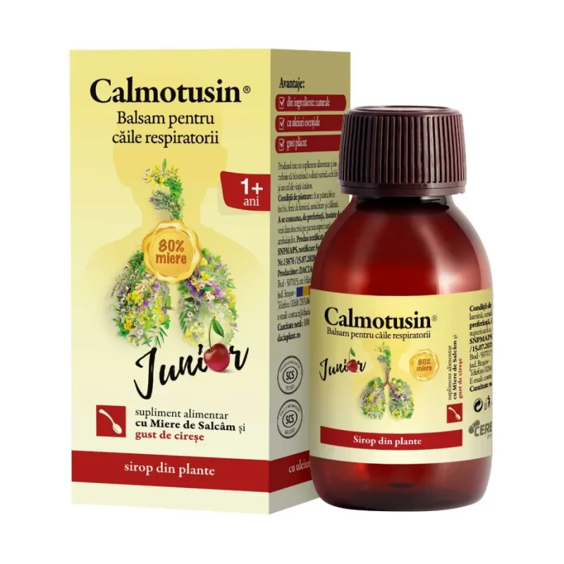 junior sirop cu gust de cirese - Calmotusin