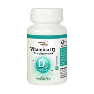 Vitamina D3 (5000UI) Zinc si Quercetina - Vitamine si Minerale
