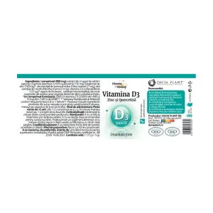 Vitamina D3 (5000UI) Zinc si Quercetina - Vitamine si Minerale