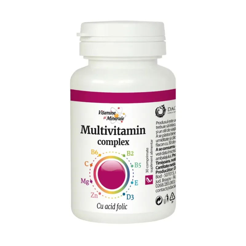 Multivitamin Complex cu Acid Folic - Vitamine si Minerale