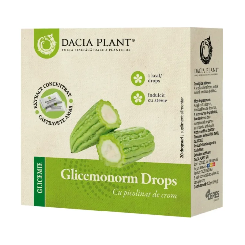 Glicemonorm Drops - Dacia Plant