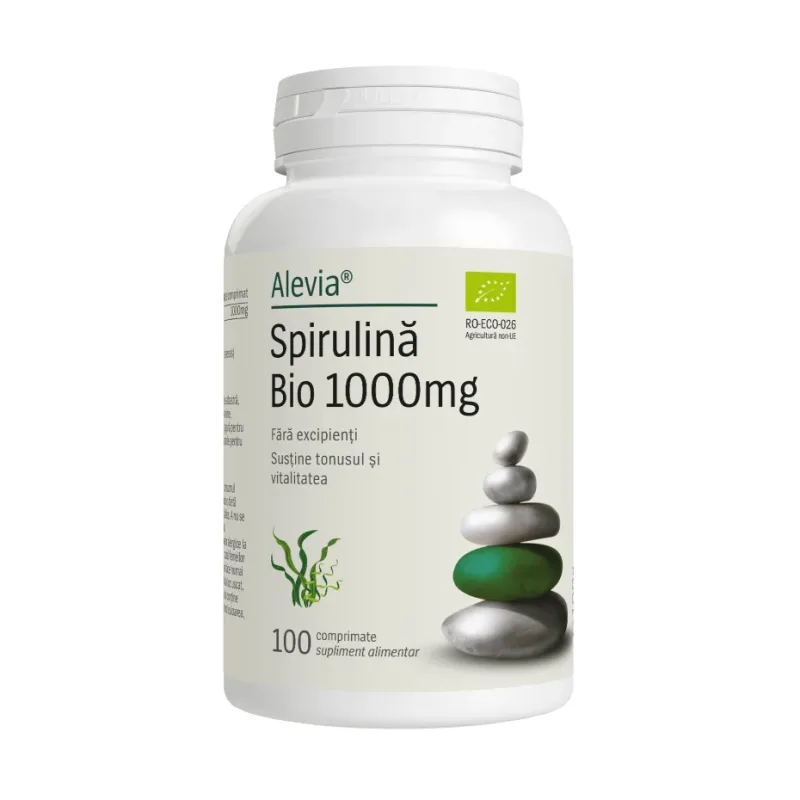 Spirulină Bio 1000mg - Alevia