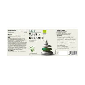 Spirulină Bio 1000mg - Alevia