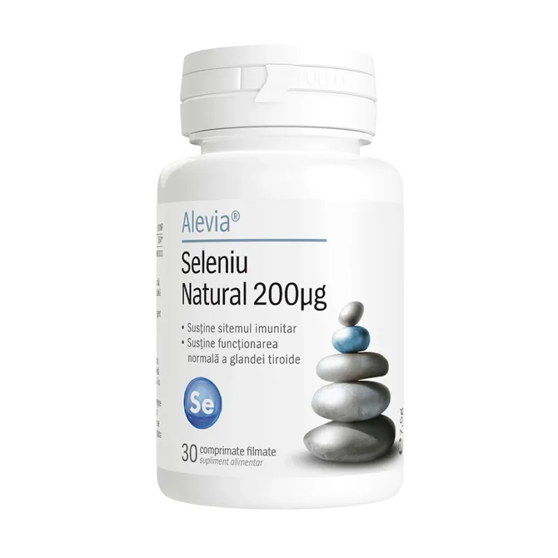 Seleniu Natural 200µg filmate - Alevia