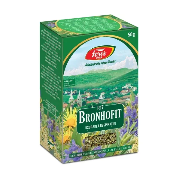 Bronhofit (ușurarea respirației), R17, ceai la pungă - Fares