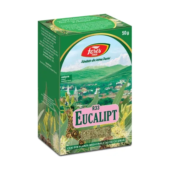 Eucalipt, frunze, R33, ceai la pungă - Fares