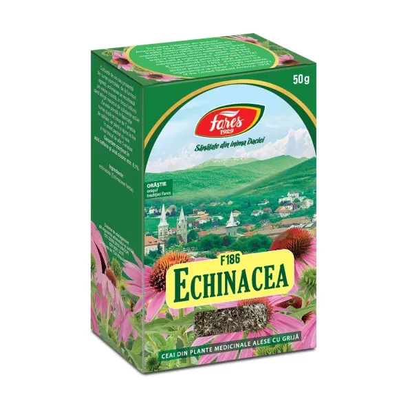 Echinacea, iarbă, F186, ceai la pungă - Fares