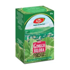 Ginkgo biloba, N155, frunze, ceai la pungă - Fares