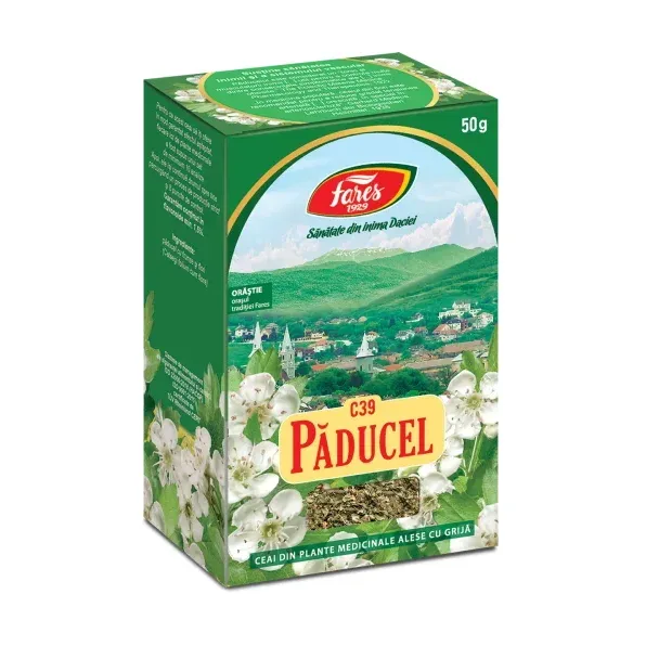 Păducel, frunze și flori, C39, ceai la pungă - Fares