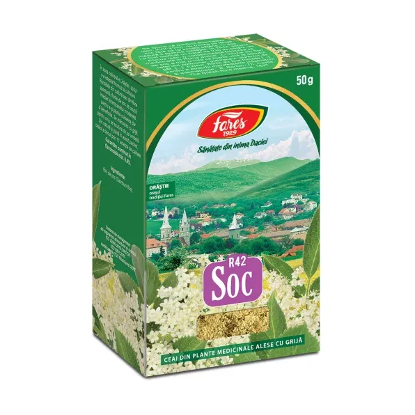 Soc, flori, R42, ceai la pungă - Fares