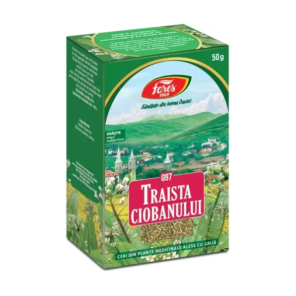 Traista ciobanului, iarbă, G97, ceai la pungă - Fares