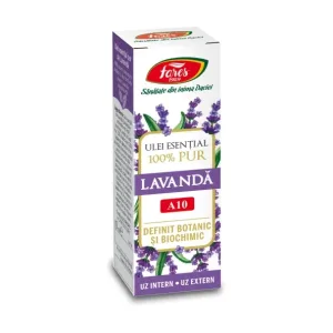 Lavandă, A10, ulei esențial 100% pur, definit botanic și biochimic - Fares