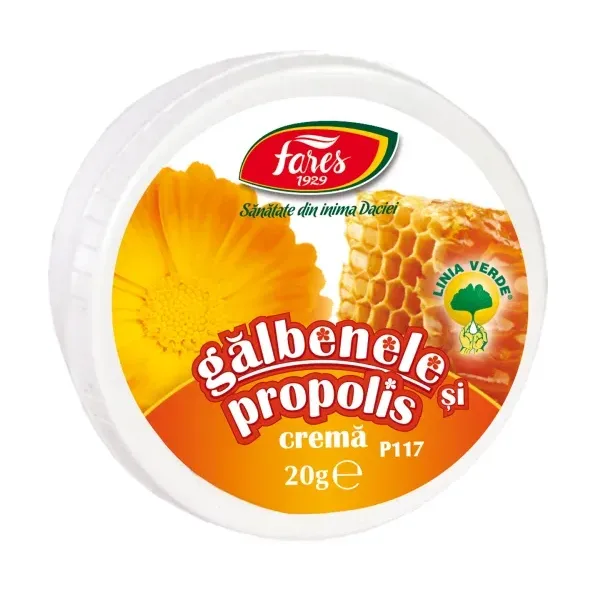 Gălbenele și propolis, P117, cremă - Fares