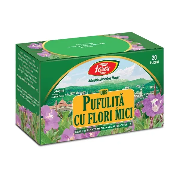 Pufuliță cu flori mici, iarba, U89, ceai la plic - Fares