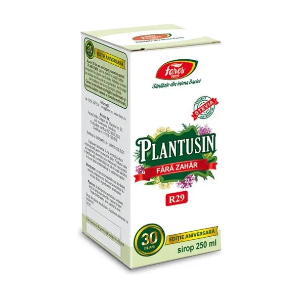 Plantusin fără zahăr, R29, sirop de tuse - Fares
