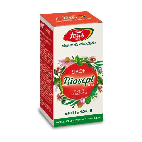 Biosept cu miere și propolis, A13, sirop - Fares