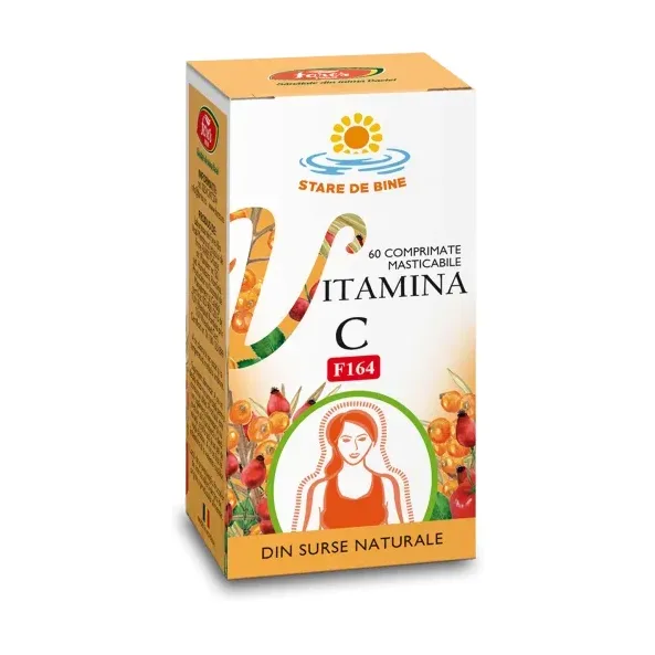 Vitamina C naturală, F164, masticabile - Fares