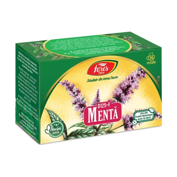 Mentă, D125, ceai la plic - Fares