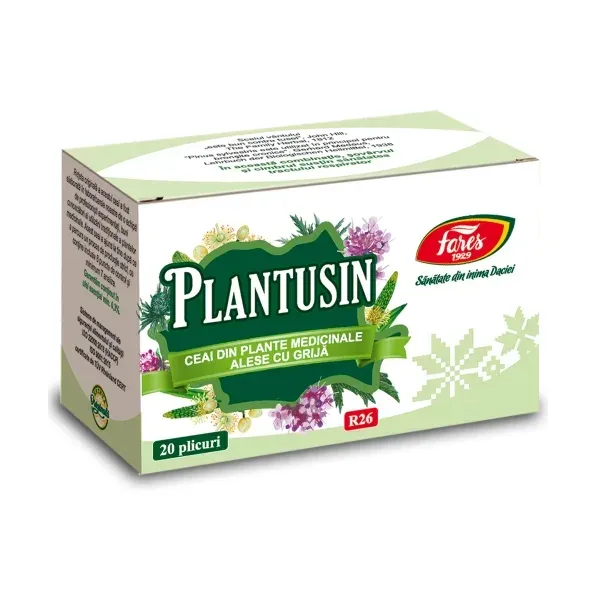 Plantusin (antibronșic), R26, ceai la plic - Fares