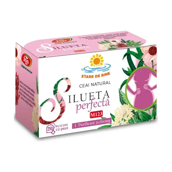 Silueta perfectă 1 – purificare și drenaj, M123, ceai la plic - Fares
