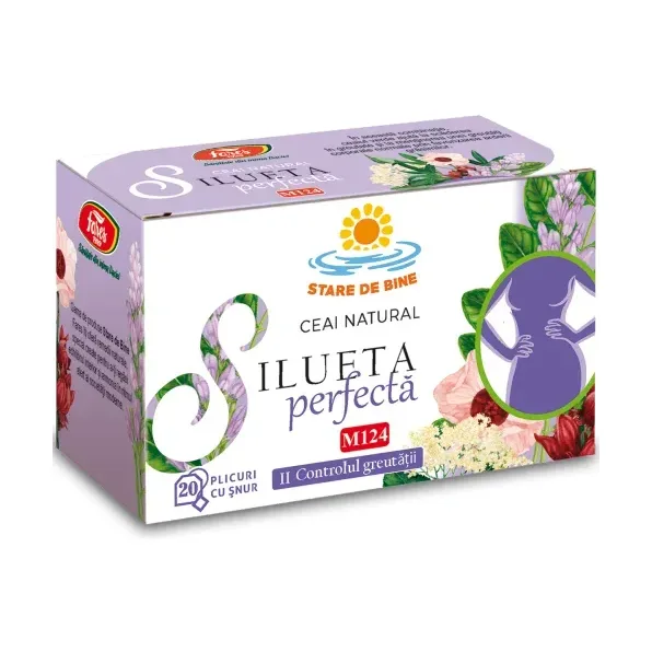 Silueta perfectă 2 – controlul greutății, M124, ceai la plic - Fares
