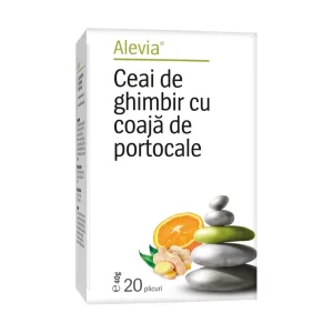Ceai de ghimbir cu coajă de portocale - Alevia