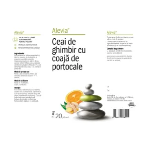 Ceai de ghimbir cu coajă de portocale - Alevia