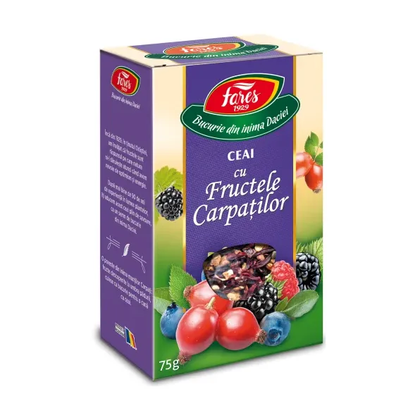 Ceai cu Fructele Carpaților, ceai la pungă - Fares