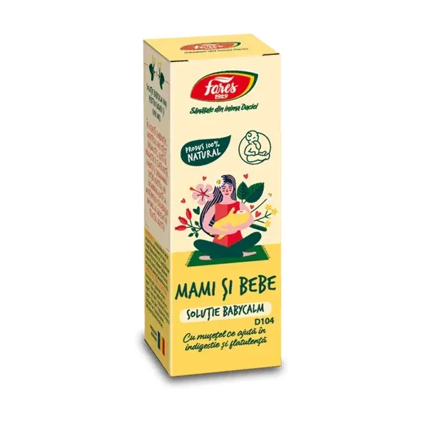 Mami și bebe Babycalm, D104, soluție pentru sugari și copii mici - Fares