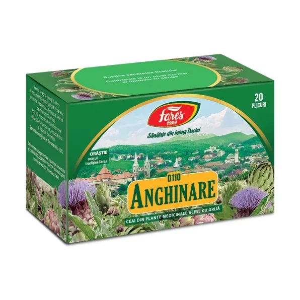 Anghinare, frunze, D110, ceai la plic - Fares