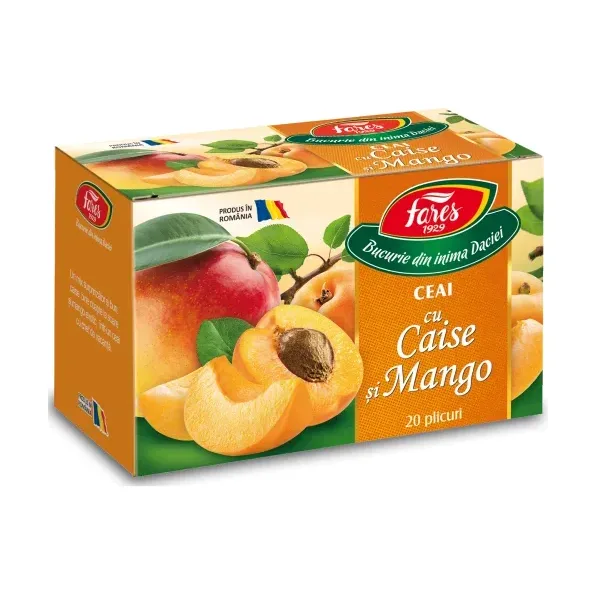 Ceai cu caise și mango, ceai la plic - Fares