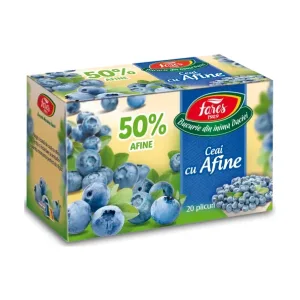 Ceai cu afine 50%, ceai la plic - Fares