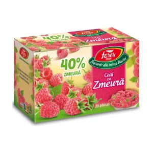 Ceai cu zmeură 40%, ceai la plic - Fares