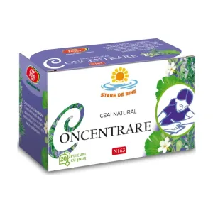 Concentrare, N163, ceai la plic - Fares