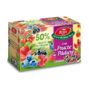 Ceai cu fructe de pădure 50%, ceai la plic - Fares