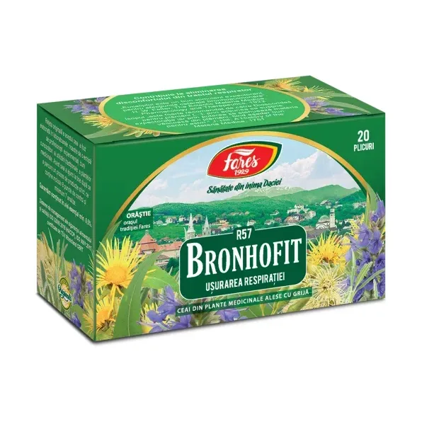 Bronhofit (ușurarea respirației), R57, ceai plic - Fares